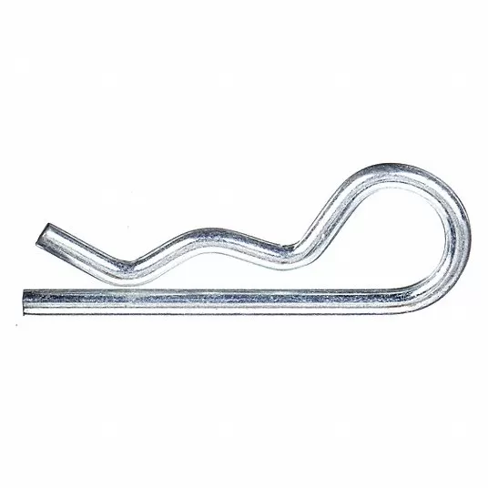 دبوس كوتر, متعرج, فولاذ, مطلي بالزنك, قطر الدبوس  1/8 بوصة, طول القفل 2 1/2 بوصة, العدد 25 قطعة