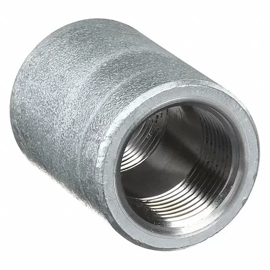Coupling: Forged Steel, 3/4 in x 3/4 in Pipe Size, NPT x NPT, Class 3000