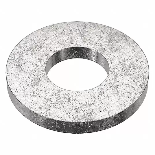 Stainless Steel Flat Washer, Plain Fastener Finish, Fits Bolt Sizes #10