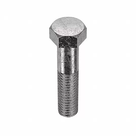 Hex Head Cap Screw, Stainless Steel, Plain, Thread 7/16Inch-14, Head Width 5/8Inch, 2Inch, 10Pcs
