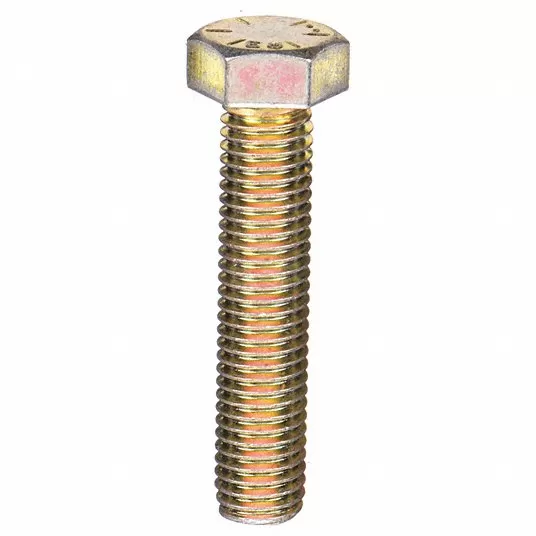 3/8Inch-16, Hex Tap Bolt, 1 1/2Inch Fastener Length, Grade 8 Steel, PK 100