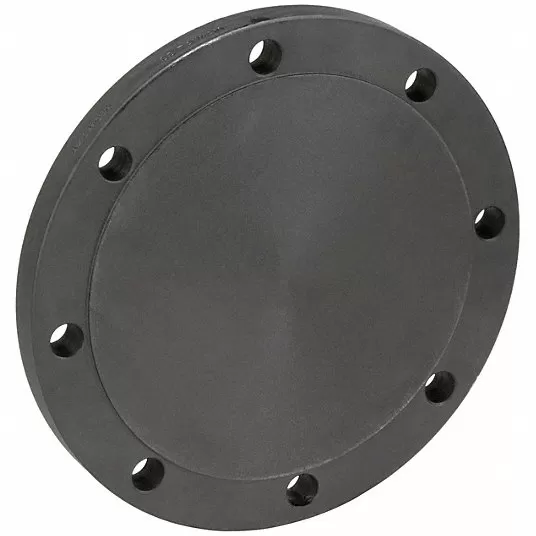 Pipe Flange: Steel, Blind Flange, Anodized, 6 in Pipe Size, Raised Face Blind Flange, 11 in Outside Diameter , Class 150