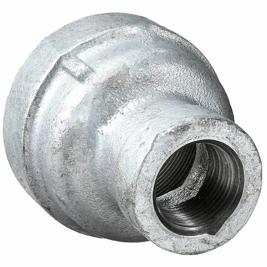 Reducer Coupling: Malleable Iron, Pipe Size 1-1/4 Inch x1 Inch , Class 300