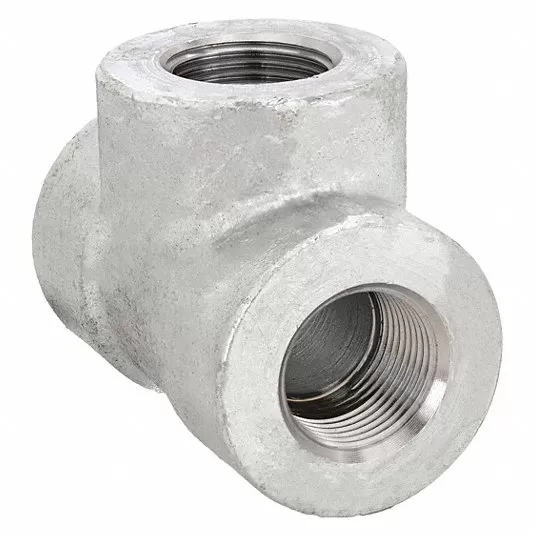 وصلة داخلية بثلاث أفرع, من الفولاذ المطروق, حجم الأنبوب 3/4 بوصة × 3/4 بوصة × 3/4 في حجم الأنبوب, NPT x NPT x NPT, الفئة 3000