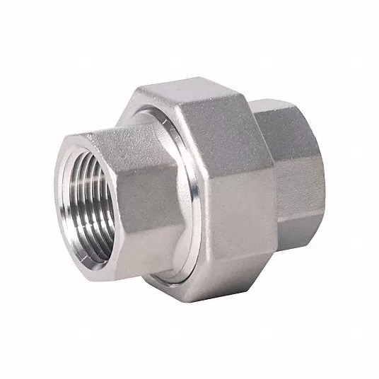 Union, 316 Stainless Steel, 2 in x 2 in Fitting Pipe Size, Female NPT x Female NPT, Class 150