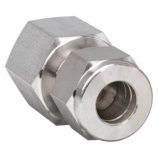وصلة داخلية, حجم الأنبوب 1/4 بوصة, من المعدن, حجم المفتاح 3/4بوصة 766L SS 1/4 X 1/4