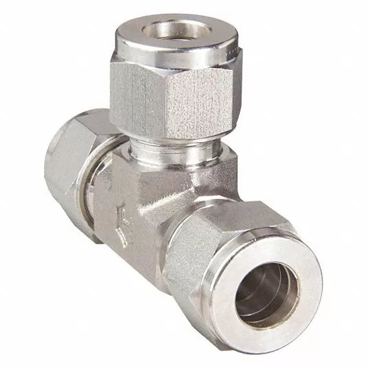 وصلة من المعدن, مقاس الأنبوب 10 مم, حجم المفتاح 11/16 بوصة764L-SS-10 مم
