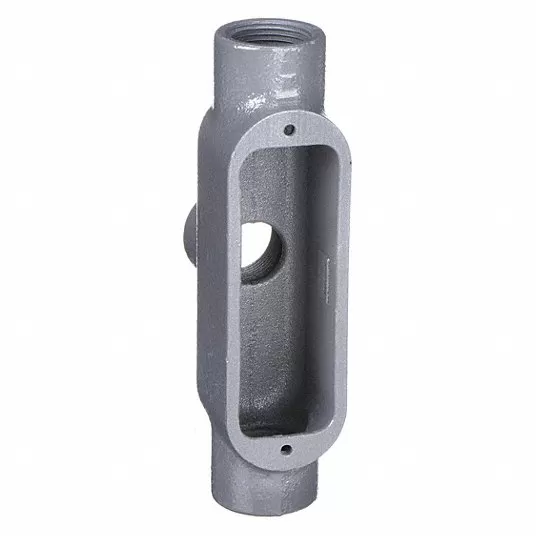 Conduit Outlet Body, Iron, 3/4 inch Trade Size, 7 cu inch Body Capacity, Threaded Hub