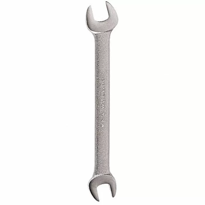 Open End Wrench, Alloy Steel, Satin, 10 mm; 11 mm Head Size, 5 3/4 inch Overall Length, Standard