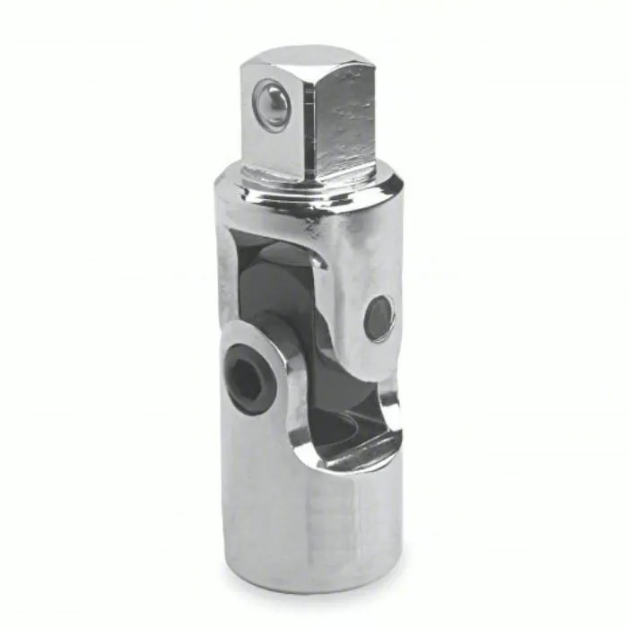 Universal Joint, 1/2 inch Output Drive Size, Square, 2 3/4 inch Overall Length, Chrome Finish, Female
