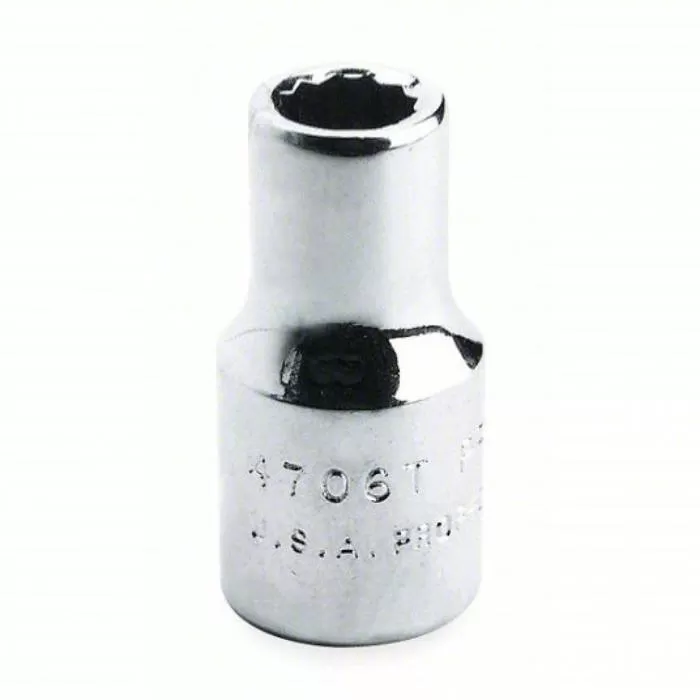 Socket, 3/4 inch Drive Size, 36 mm Socket Size, 12-Point, Alloy Steel, Standard Depth, Satin Finish