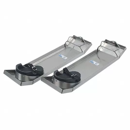 Concrete Slider Knee Board, Stainless, 8-1/2 W x 28 in L