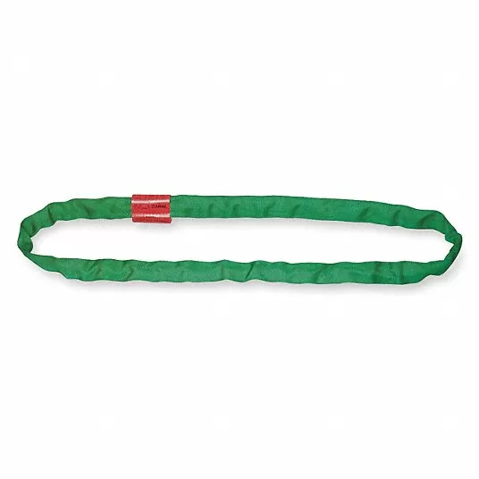 Round Sling, 6 ft Endless - Type 5 , 7/8 in Diameter, Color Green, Polyester