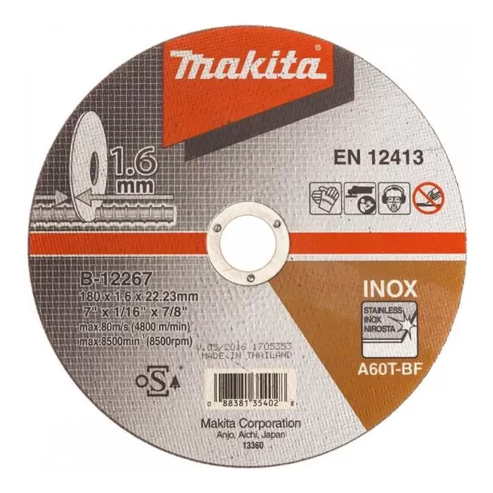 Accessories, Thin Cutting Wheels - Flat Center (B-series), 180x1.6x22.23mm