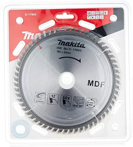 Circular Saw Blade, MDF Cutting, 185mm x 60T 