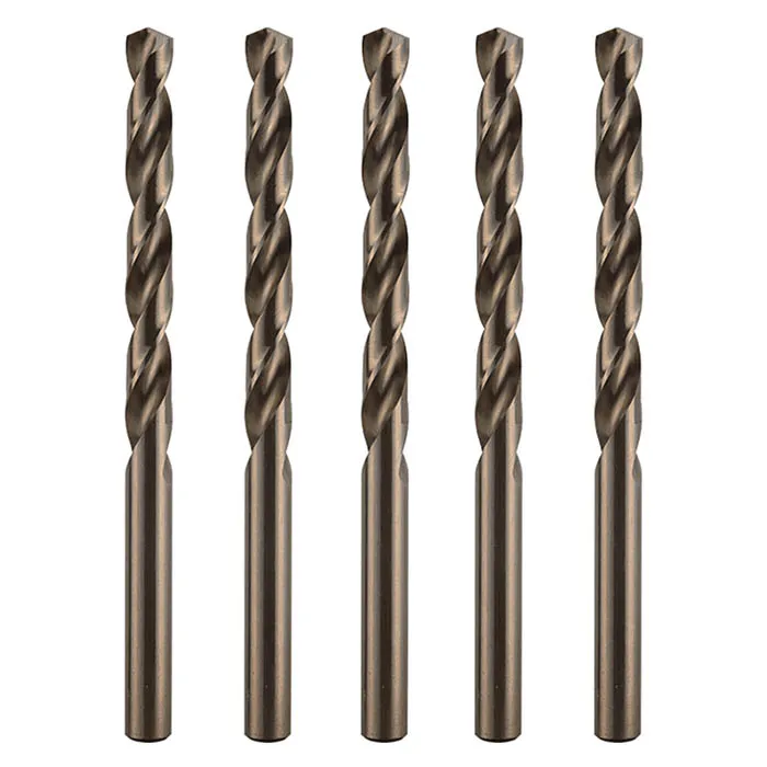 HSS-Co Stainless Steel And Metal Drill Bit Set, 5.5 x 93 mm, 5 pcs
