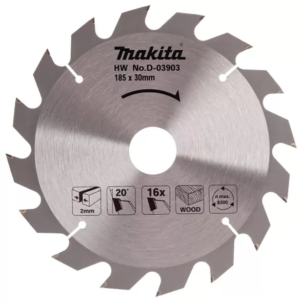 Circular Saw Blade (Standard Range) for wood , 185MMX30MMX20T