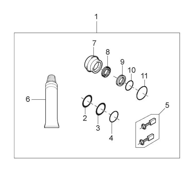 Hammer Drill Service Kit. Suitable For HM1100, HM1100C