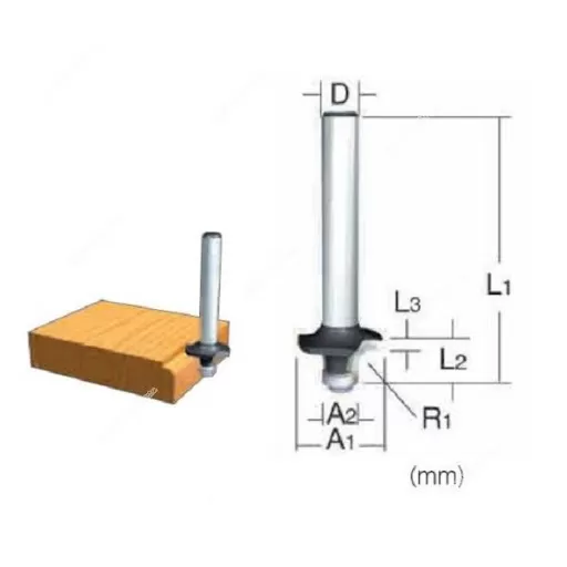 Accessories, Rounding Bit, 6X15