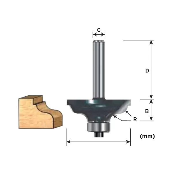 Accessories, Router Bits – Wavy Mold Bit, 12mm