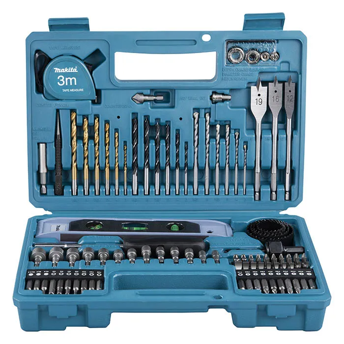 Drill And Screw Bit Set, 102 Pieces, With Hard Case