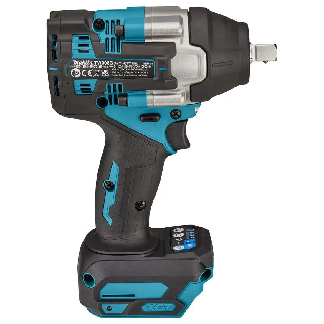 Cordless Impact Wrench, 1/2 inch, 40V, 0 ~ 2,900 rpm, 2.0 kg