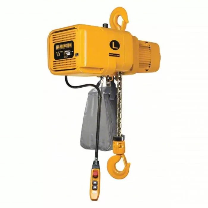 Electric Chain Hoist, 1,000 lb Load Capacity, 2 Speeds, 230 Volt, 15/2.5 fpm, 0.75 hp, H4