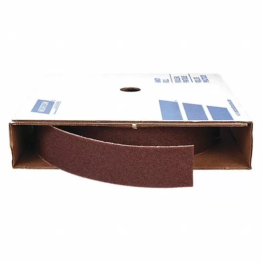 Coarse Aluminum Oxide Abrasive Roll, 150 ft L X 2 in W, 50 Grit