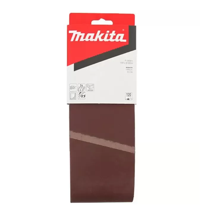 Abrasive Belt Sander, 100 mm Length x 610 mm Width, Grit 120, Pack of 5