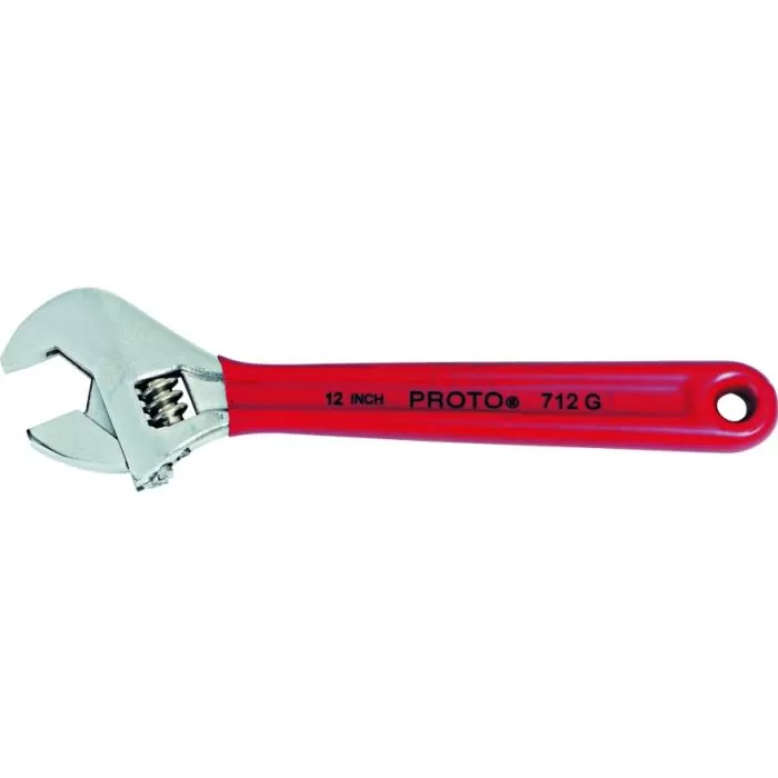 Satin Chrome Adjustable Wrench, 6"