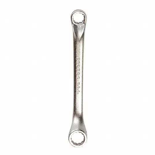 Box End Wrench, Satin, 1/2 inch_9/16 inch Head Size, 5 3/8 inch Overall Length, Offset head