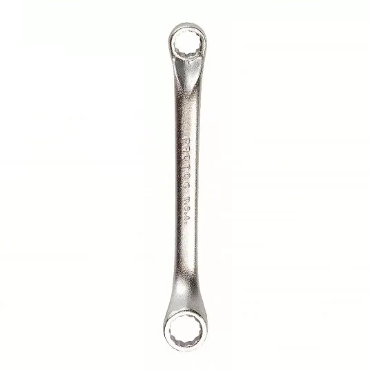 Box End Wrench, Satin, 5/8 inch_3/4 inch Head Size, 6 inch Overall length, Offset, 15 Degree, Offset Angle Head