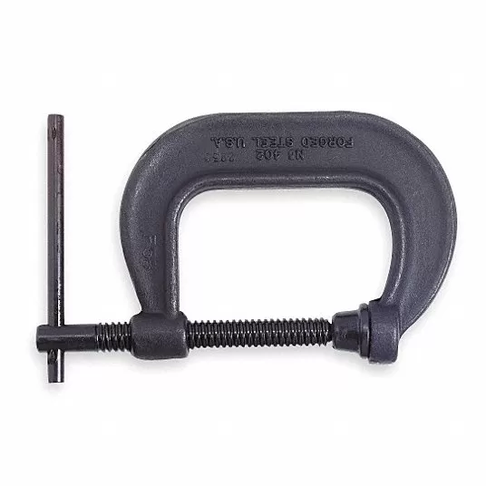 C-Clamp, 4 inch, Steel, Regular Duty, 6500 lb.