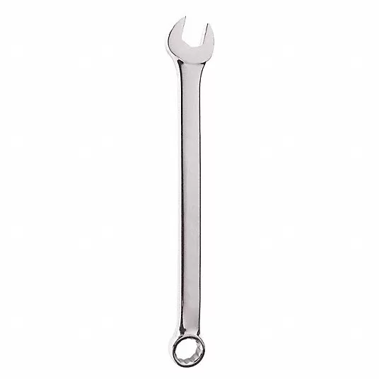 Combination Wrench, Alloy Steel, Full Polish, 15 1/4 inch Overall Length