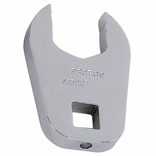 Crowfoot Socket Wrench, Alloy Steel, Chrome, 1/2 inch Drive Size, 1 inch Head Size