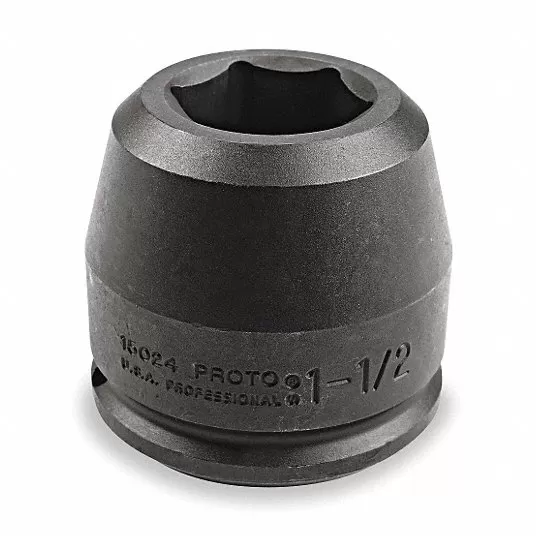 Impact Socket, Socket Size 2 1/8 inch, Socket Shape 6-Point, Drive Type Impact, Drive Size 1 1/2 inch