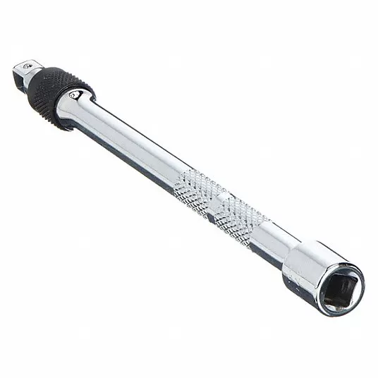 Socket Extension, Output Drive Size 1/4 inch, Output Drive Shape Square, Output Drive Gender Male, Chrome