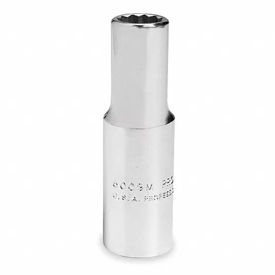 Socket, 3/8 in, 12mm, 12 Pt. 1AK70