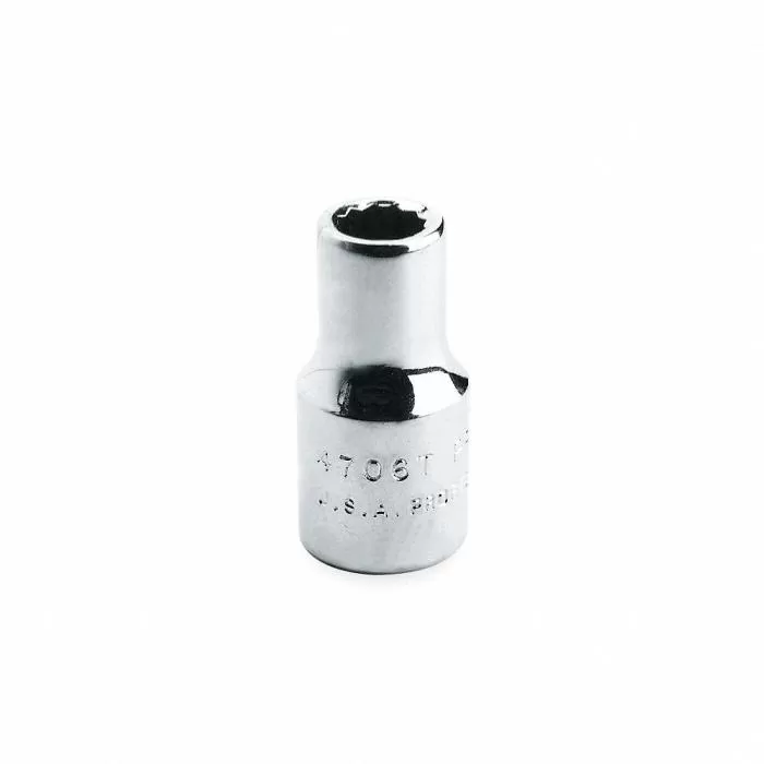 Socket, 1/2 inch Drive Size, 36 mm Socket Size, 12-Point, Alloy Steel, Chrome Finish