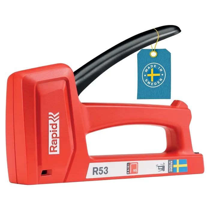 Staple Gun, Staple Height (4-10mm), Staples No. 53, Made in Sweden
