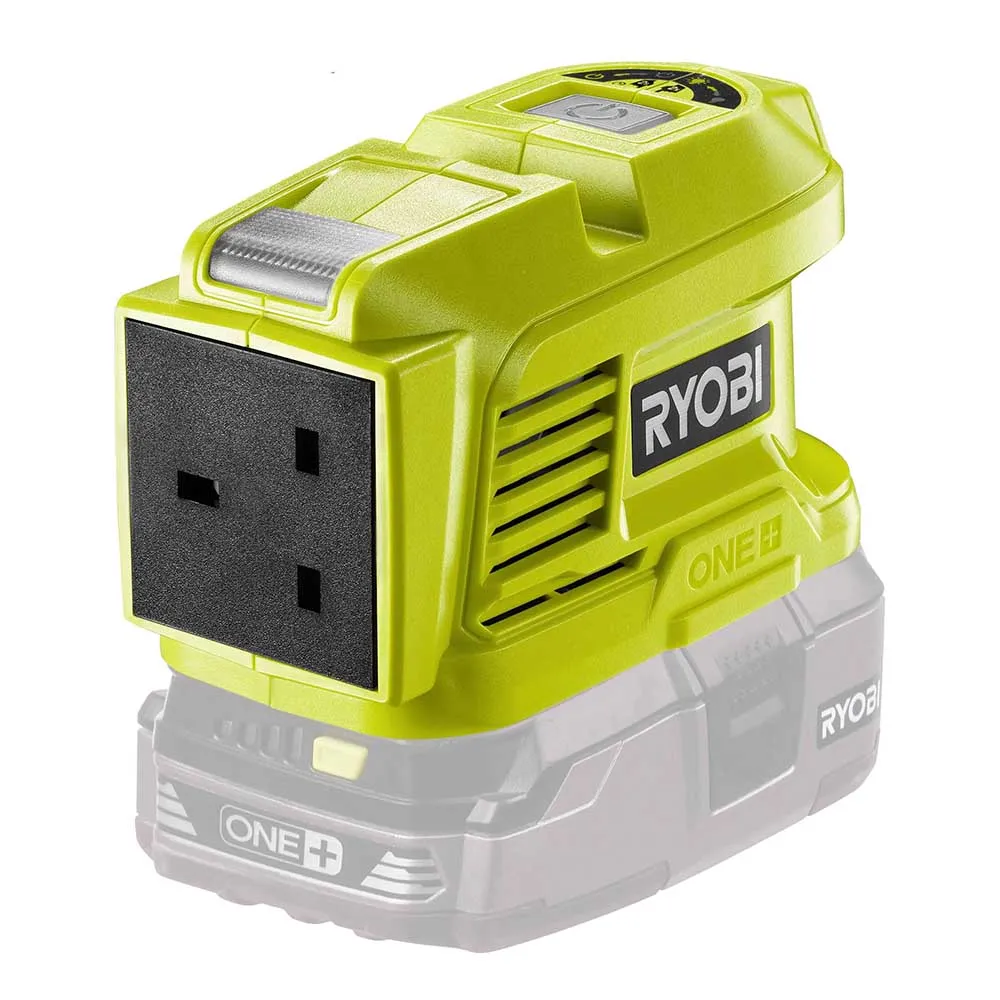 Cordless Battery Inverter 18V, 150W Continuous, 300W Max, 230V AC Output, 2 USB-A Ports