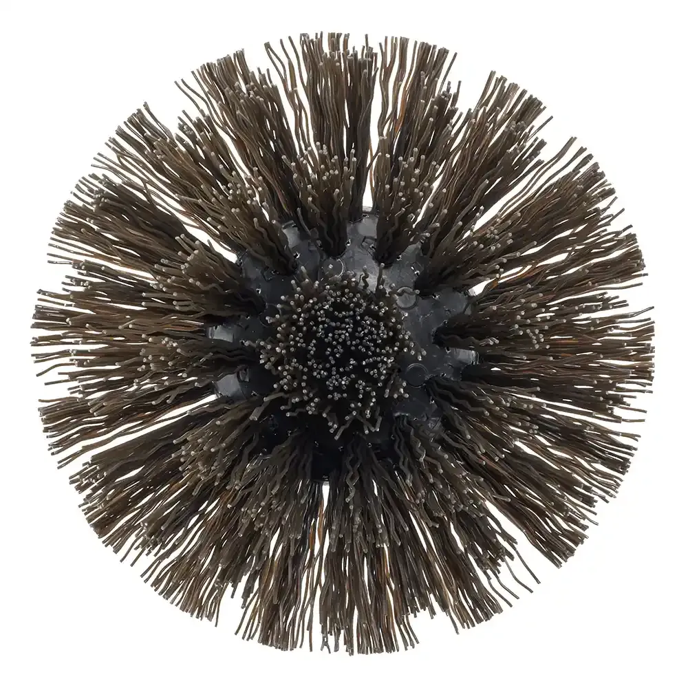 Round Scrub Brush, 110mm, Hard Nylon Bristles