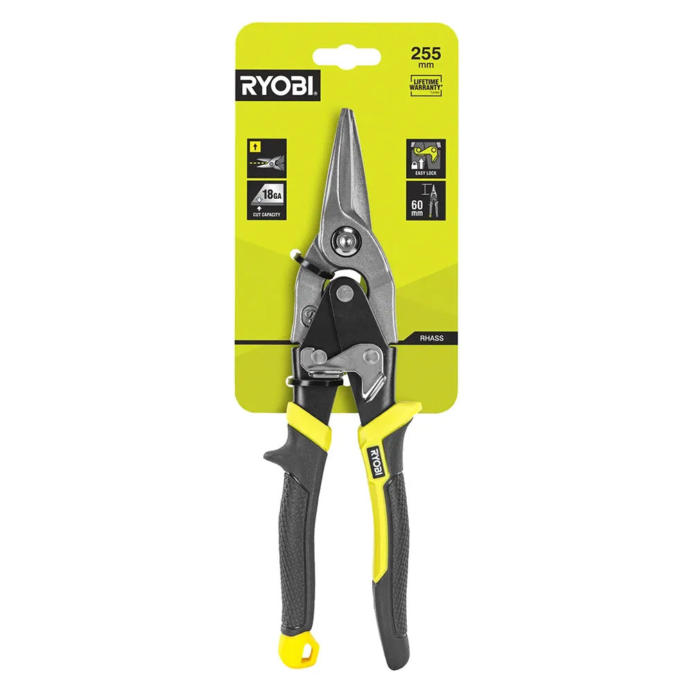 Heavy Duty Straight-Cut Aviation Snip, 18 Gauge