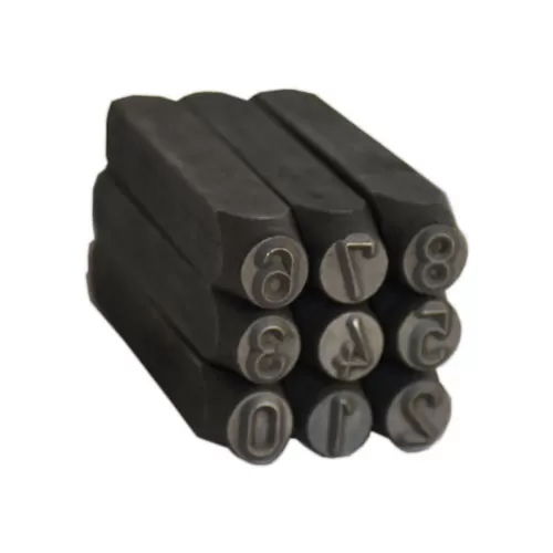 NUMBER PUNCH, 8 mm (9 PCS SET)