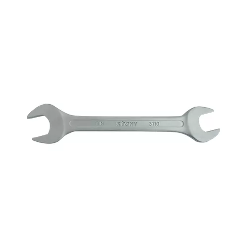 DOUBLE OPEN END SPANNER SATIN FINISH, 21X23 mm