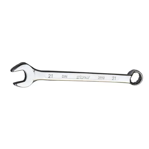 HEAVY DUTY COMBINATION SPANNER -DEEP OFFSET FULL POLISHED MIRROR FINISH - 21MM