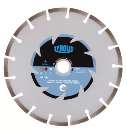 DIAMOND DISC DRY CUTTING, Granite & Stone SEG.TYP, 180 X 2,6 X 22,23mm