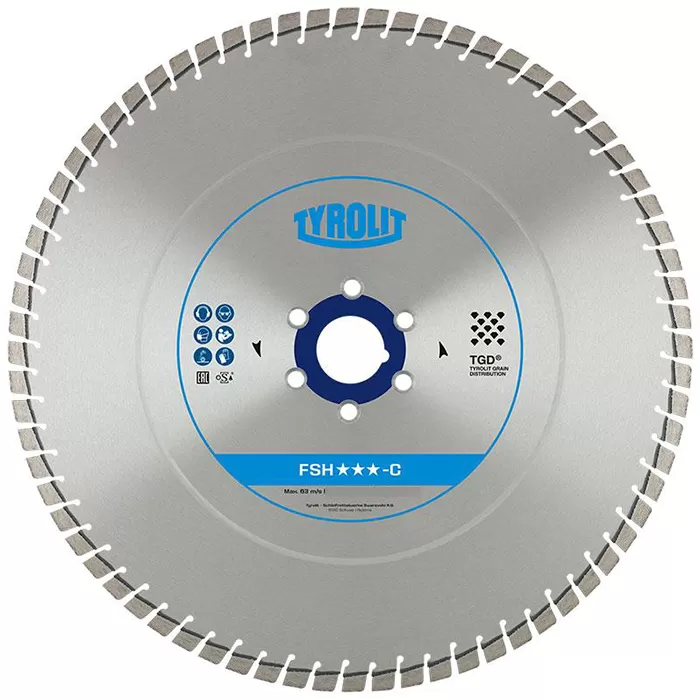 Floor Saw Blade for Concrete, Size 600 X 5 X 25.4mm
