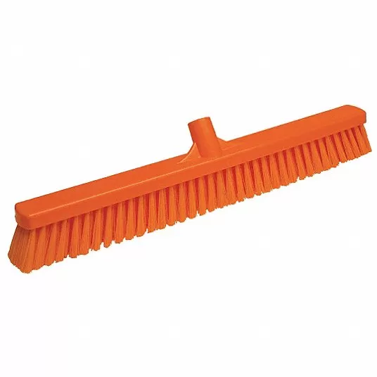 Floor Broom Head, Orange, 2 in., Polyester