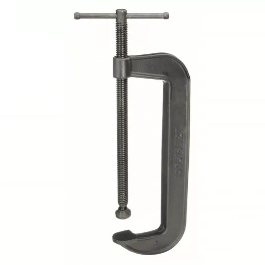 C-Clamp, 12 inch Max. Opening, 3 5/8 inch Throat Depth, Cast Iron, 2,850 lb Clamping Pressure